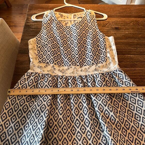 🎀 Sea New York navy and white lace cotton linen dress 10 NWT - Picture 8 of 8
